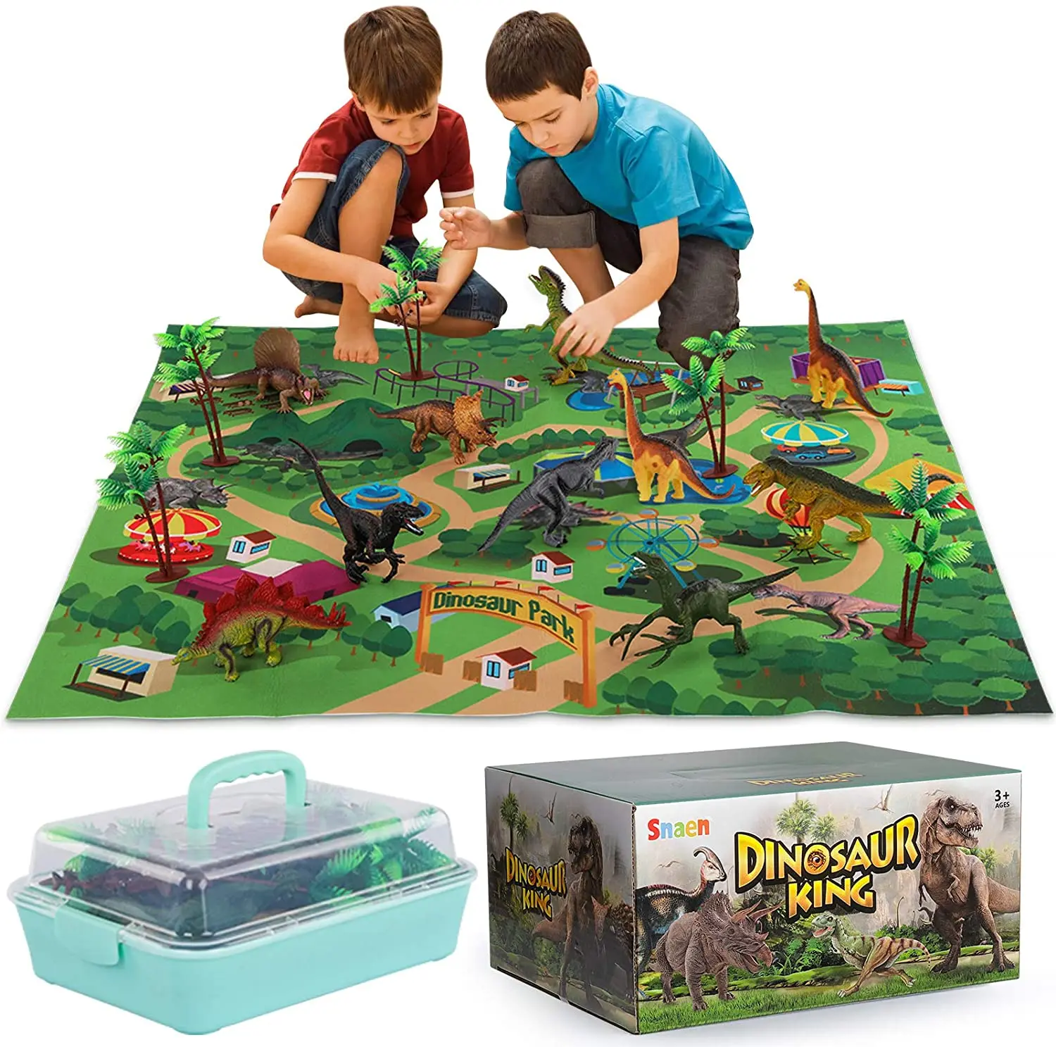 

Jurassic Park Dinosaurs Toy Animal Jungle Set T rex Dinosaur Excavation Educational Boys children toys for kids 2 to 4 years old