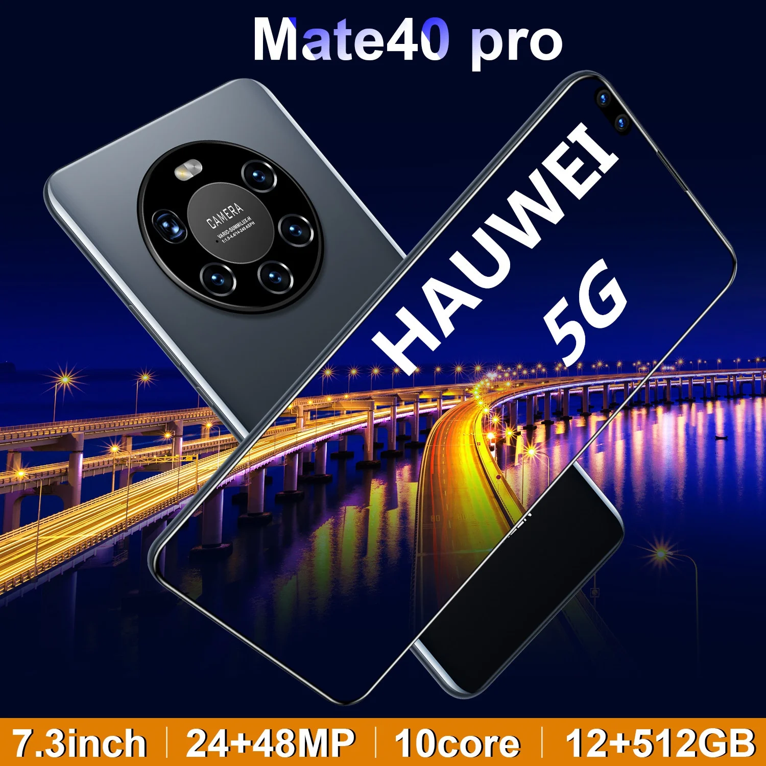 Смартфон Mate40 PRO 12 + 7 3 ГБ 512 мАч 5600" | Мобильные телефоны и аксессуары
