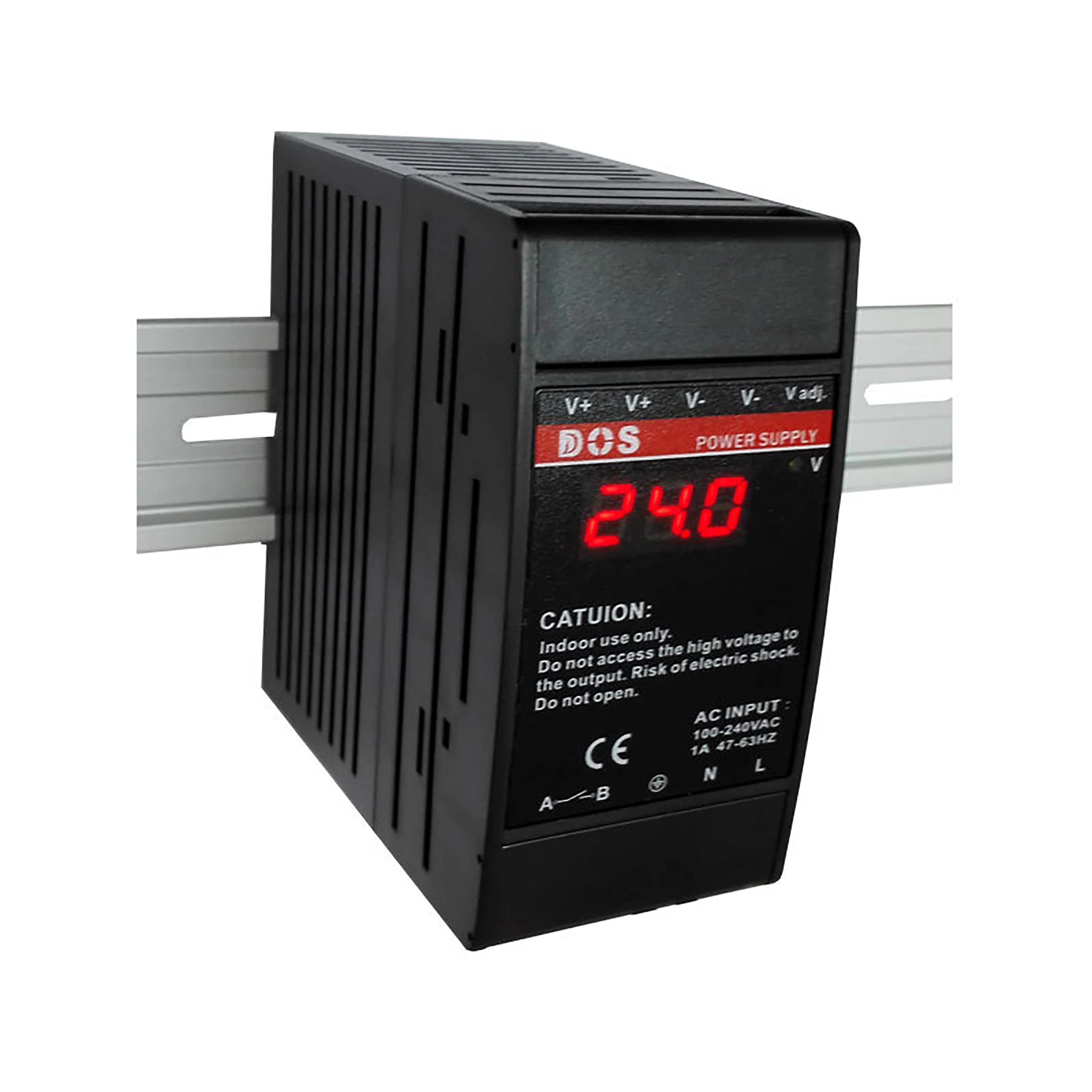 

5V 12V 24V 20W 24W 35W 50W 60W 90W 100W PLC Din Rail Power Supply AC-DC Regulated Constant Digital Voltage Display