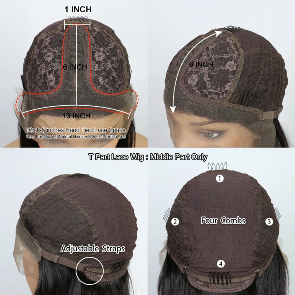 Прямые парики на сетке 2x6 из человеческих волос предварительно выщипанные с