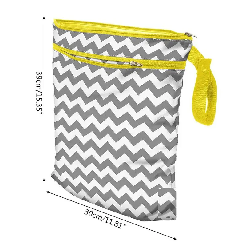 

Infant Diapers Storage Bag Organizer Double Zipper Reusable Nappy Pouch Portable Swim Travel Bags