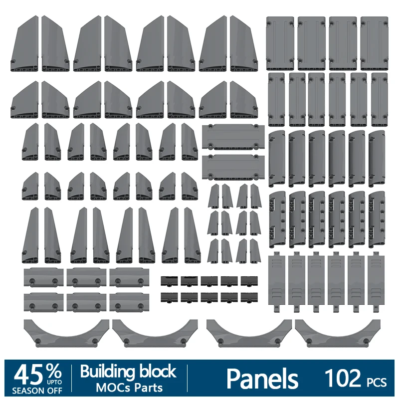 102 шт. + высокотехнологичные панели всех видов комплект деталей для строительных