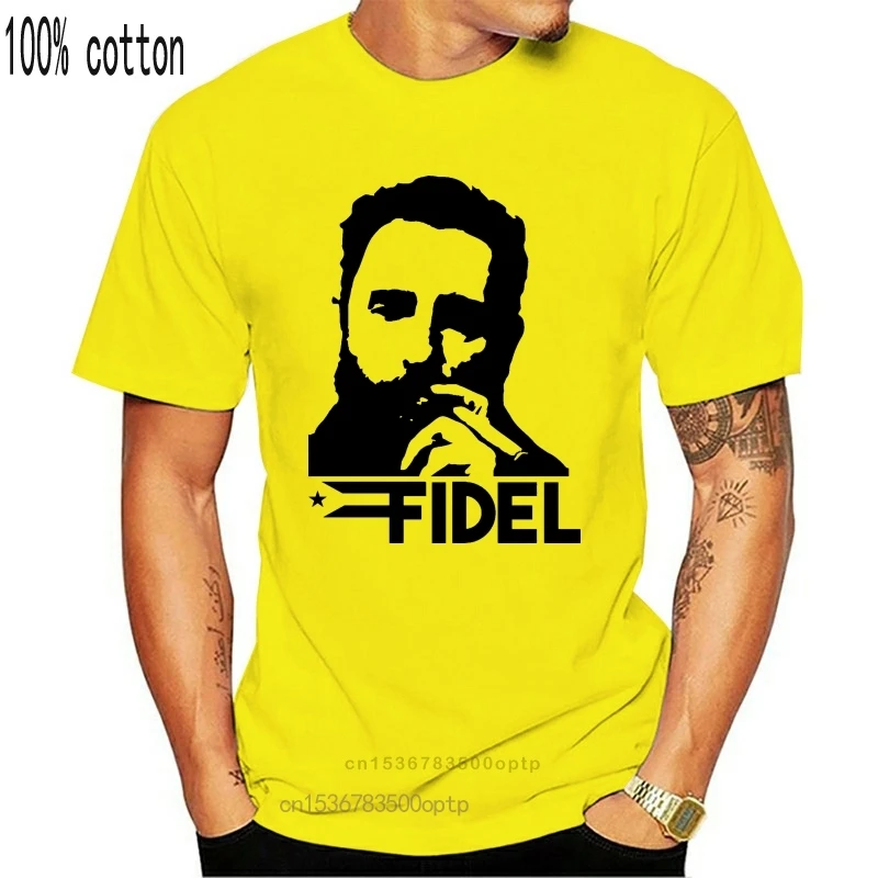 

Новинка 2021, летняя стильная модная футболка 2021, футболка с Фиделем Кастро, футболка с изображением кубинской революции Рип-революции, Комму...