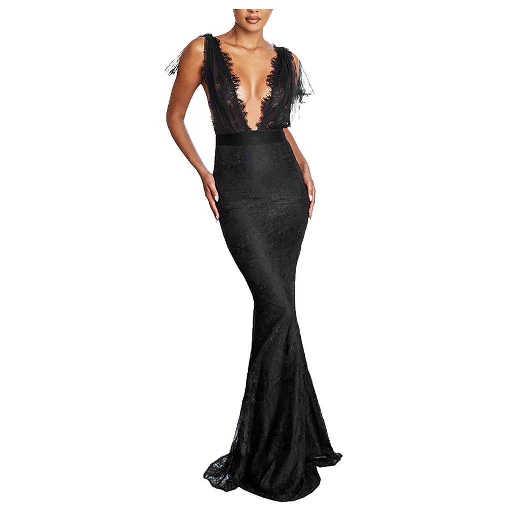 Летнее женское платье с открытой спиной без рукавов v образным вырезом кружевное