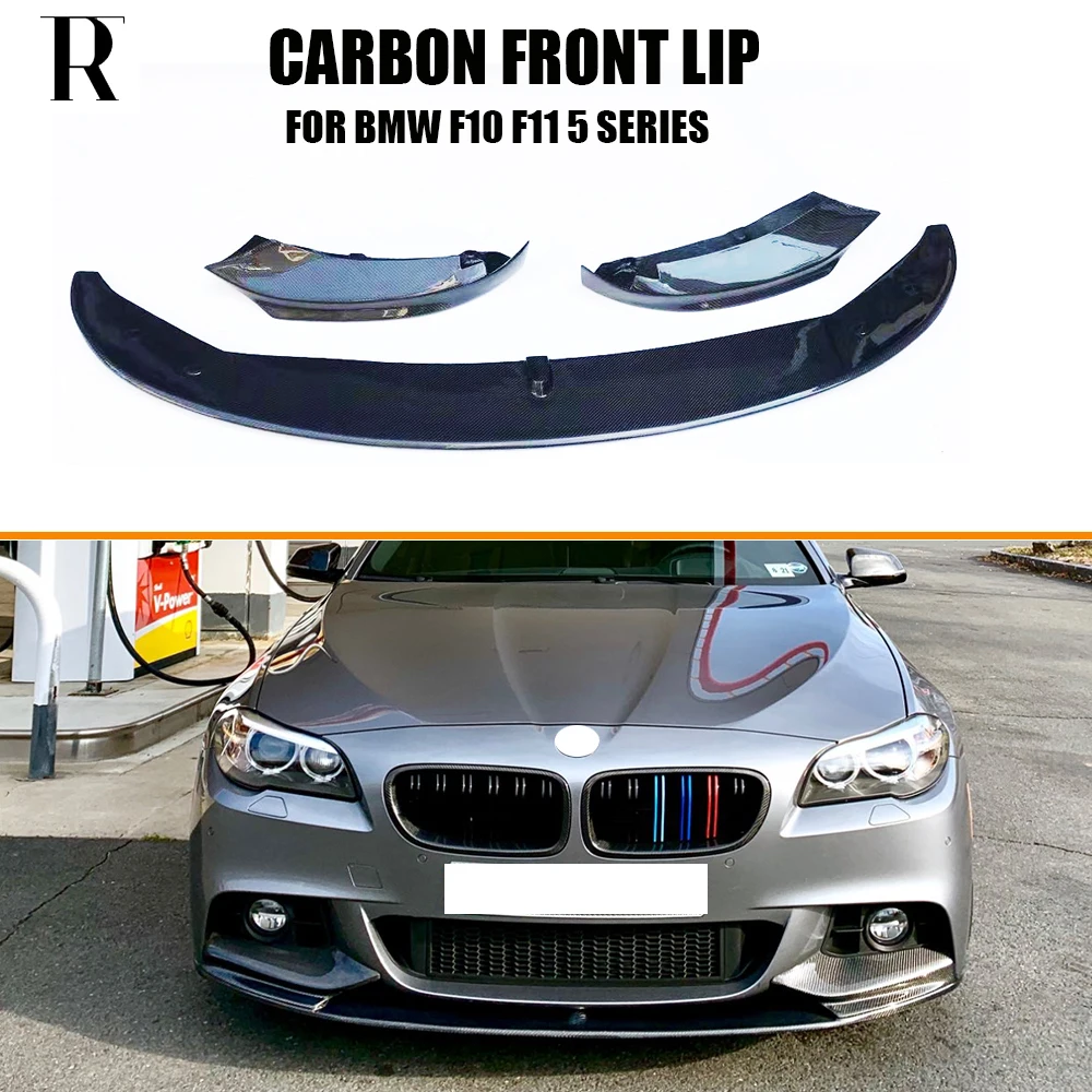 Передний бампер из углеродного волокна MP Style для BMW F10 Sedan F11 Wagon 520 528 535 550 с M Packagee 10