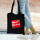 Merry с принтом рождественских букв Женская Парусиновая Сумка-тоут сумка для путешествий женские Эко сумка на плечо сумка-шоппер Сумки Высокое Ёмкость Рождественский подарок черный