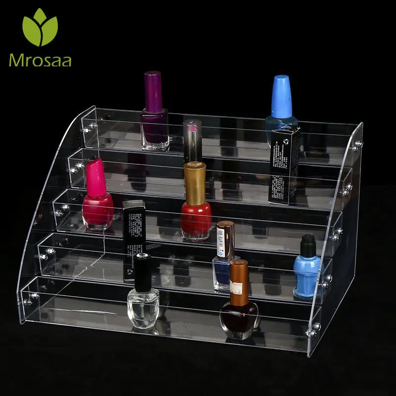 1 шт. многослойная Подставка для лака ногтей акриловая прозрачная губная помада