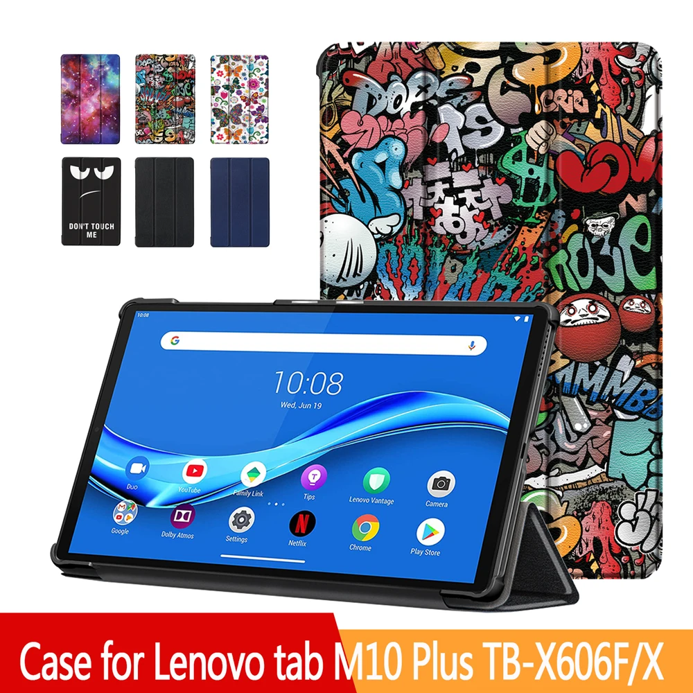 Чехол-накладка для Lenovo Tab M10 Plus TB-X606F с магнитной застежкой цвет в ассортименте. |