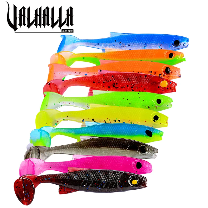 Искусственная рыболовная приманка VALHALLA 10 шт./лот Мягкая 2 5 г/7 см приманки для шэда