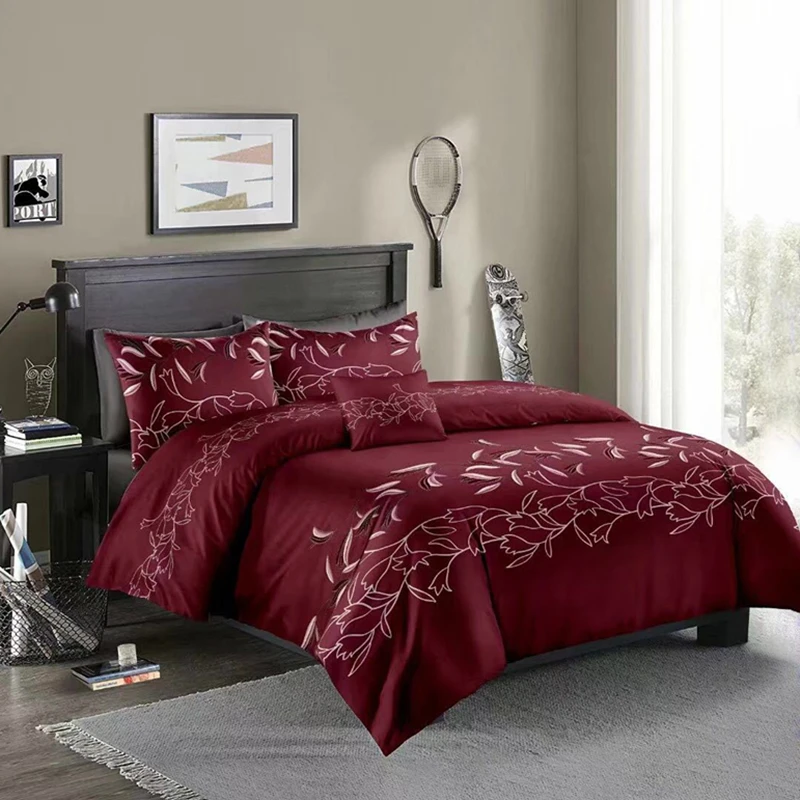 

3D Flowers Duvet Cover Sets Queen King Comforter Bedding Sets With Pillowcase