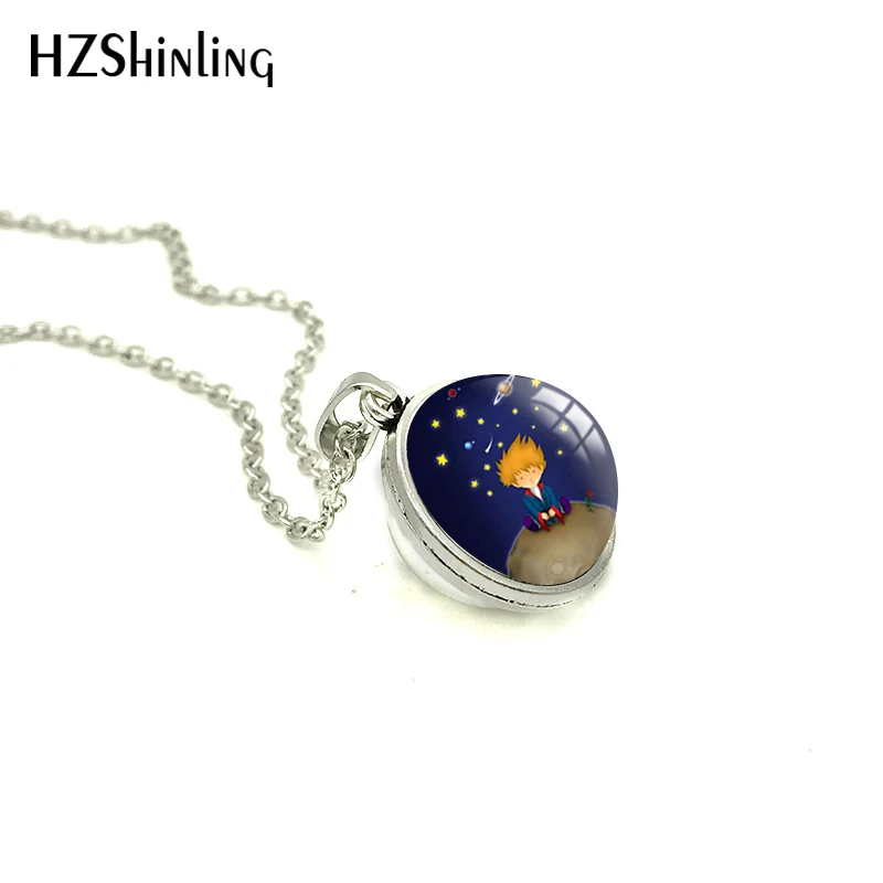 Новинка Le Petit Prince стеклянная купольная двухсторонняя подвеска Маленький принц Ювелирное Украшение сказочное Ручное ремесло ожерелье для детей