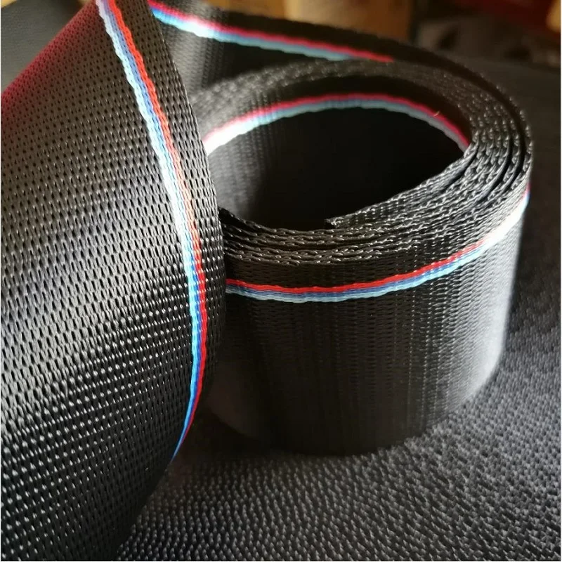 Разноцветная тесьма для автомобильного ремня безопасности Ximoor 4-30 м, небольшие полосы, европейский стандарт, индивидуальная модификация, тесьма для ремня безопасности автомобиля