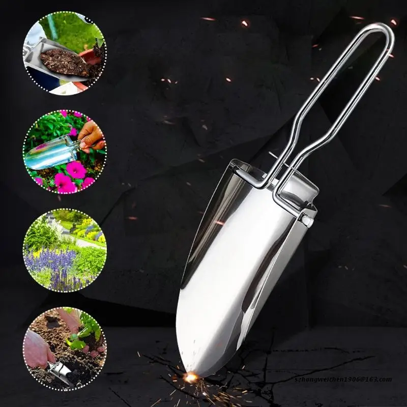 

28GF Foldable and Stable Buckle Design Foldable Storage 2 Pieces Mini Folding Shovel