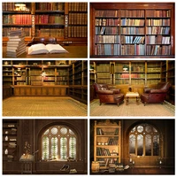 laeacco indoor collectibles bookshelf portrait scene photographic backgrounds customized photography backdrops for photo studio
