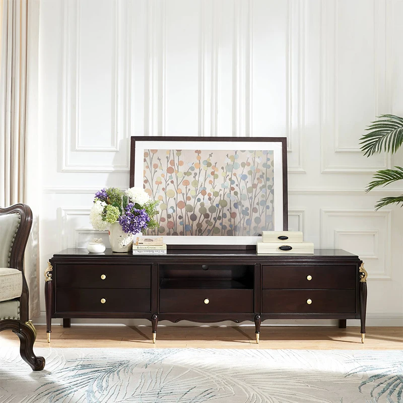 Классические шкафы из массива дерева для телевизора столовая буфет шкаф мебель с