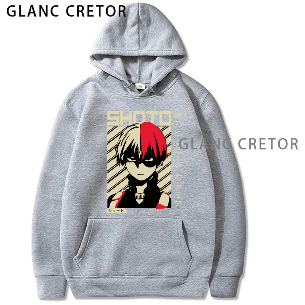 

My Hero Academia Unisex Hoodies Japanese Anime Printed Men's Hoodie Streetwear Casual Sweatshirts Sweatshirts Unisex Tops Male