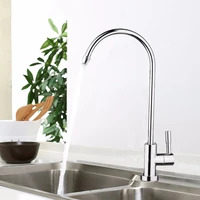14 inch water filter tap faucet connect hose reverse osmosis filters parts purifier direct drinking tap external chrome plating