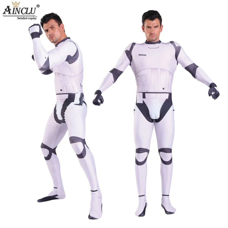С изображением из Звездных Войн Косплэй костюм белого цвета доступен в имперские
