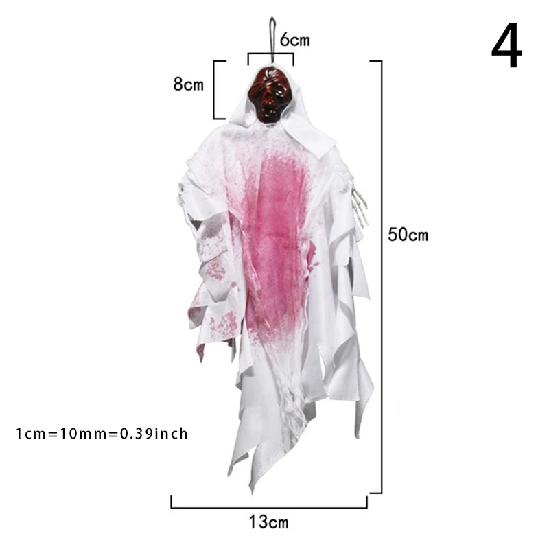 

1pcs Halloween Ghost Pendant Skull Halloween Hanging Ghost Haunted House Grim Horror Home Bar Club Decor
