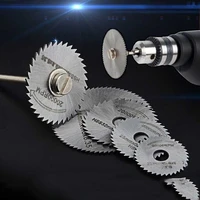 7pcs mini circular saw blade set hss cutting disc rotary tool accessories for dremel compatible wood plastic aluminum