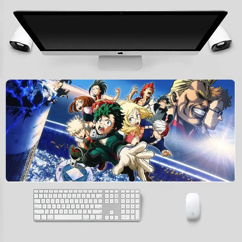 

My hero academia anime Customized Computer Laptop Anime Mouse Mat Desk Gamer Large Mouse Mat pad X XL Non-slip Laptop Cushion