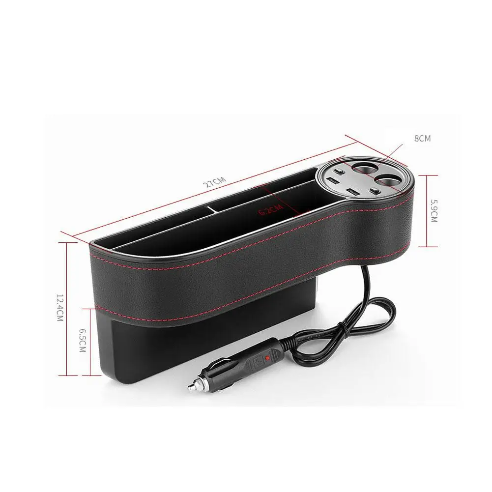 Adeeing автомобильное кресло зазор ящик для хранения из искусственной кожи чехол