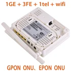Gpon ONU EPON ONT HS8145C модем FTTH маршрутизатор 5 шт. оригинальный неизолированный металлический адаптер EG8141A5 1GE + 3FE + 1tel + wifi с английским программным обеспечением