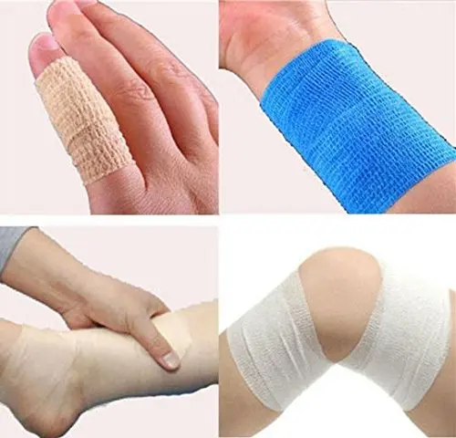 

7.5cm*5m Self Adhesive Elastic Bandage Colorful Sport Tape Elastoplast Emergency Muscle Tape First Aid Tool Knee Support Pads