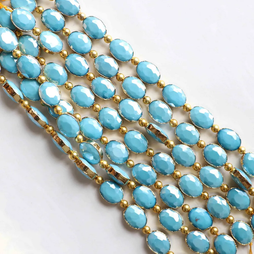 

Обод с гранеными хрустальными бусинами, овальной формы, 12x16 мм, доступны другие цвета для изготовление ювелирных изделий материала, бесплат...