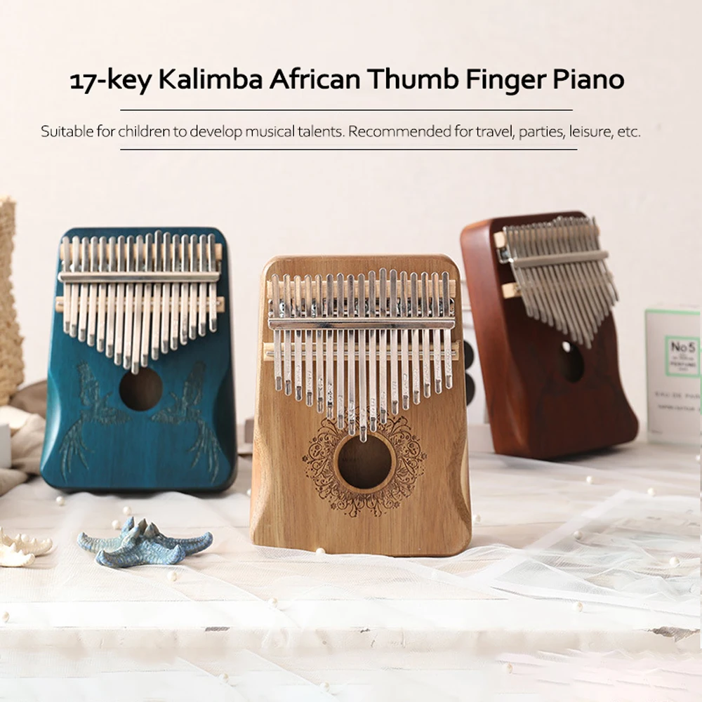 Kalimba 17 клавиш пианино на африканский палец деревянный портативный музыкальный