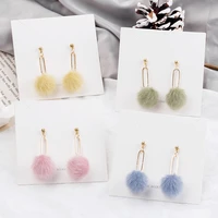 925 silver needle cute solid christmas gift noble fashion elegant women color cute metal stitching long earrings