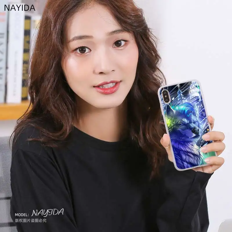 Мягкие силиконовые чехлы Fierce Snow Wolf для Huawei P40 P30 P20 P10 Lite Pro E P Smart Z 2020 2019 | Мобильные