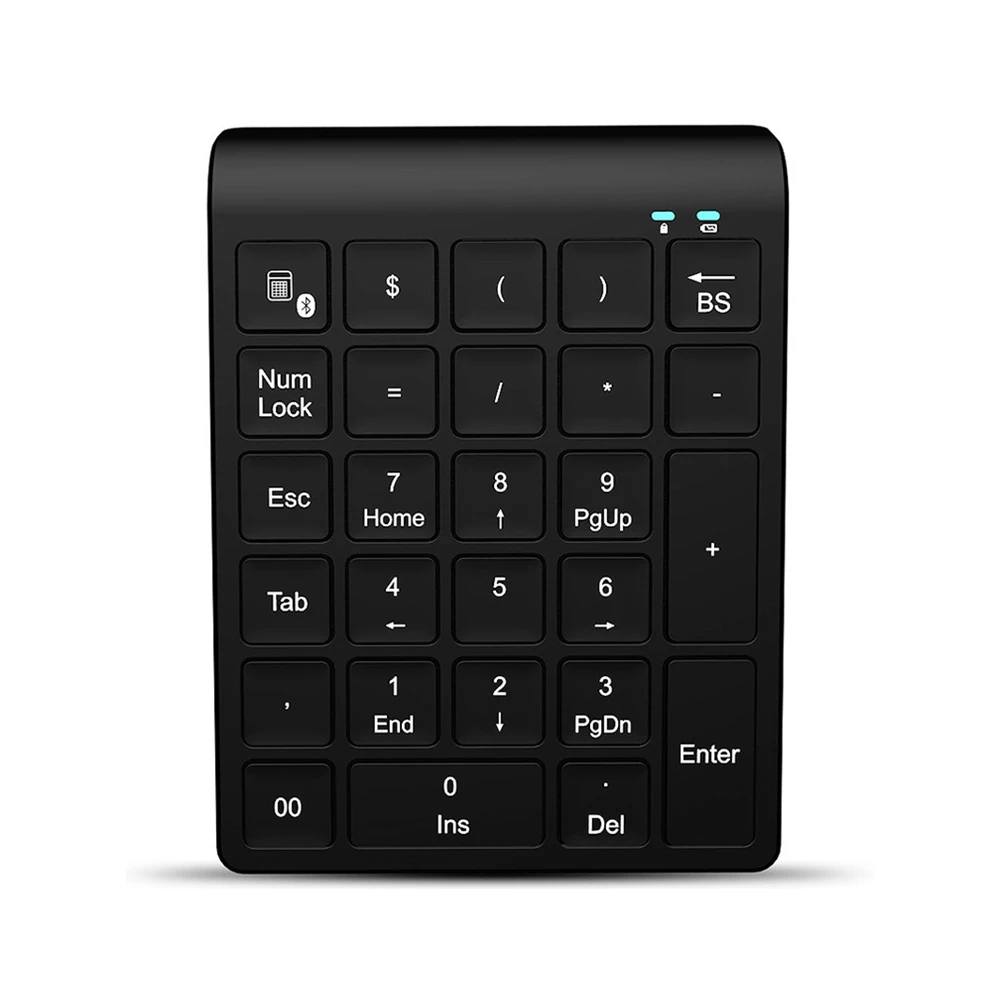 

27 Keys Bluetooth Wireless Numeric Keypad Mini Numpad With More Function Keys Digital Keyboard For Pc Accounting Tasks