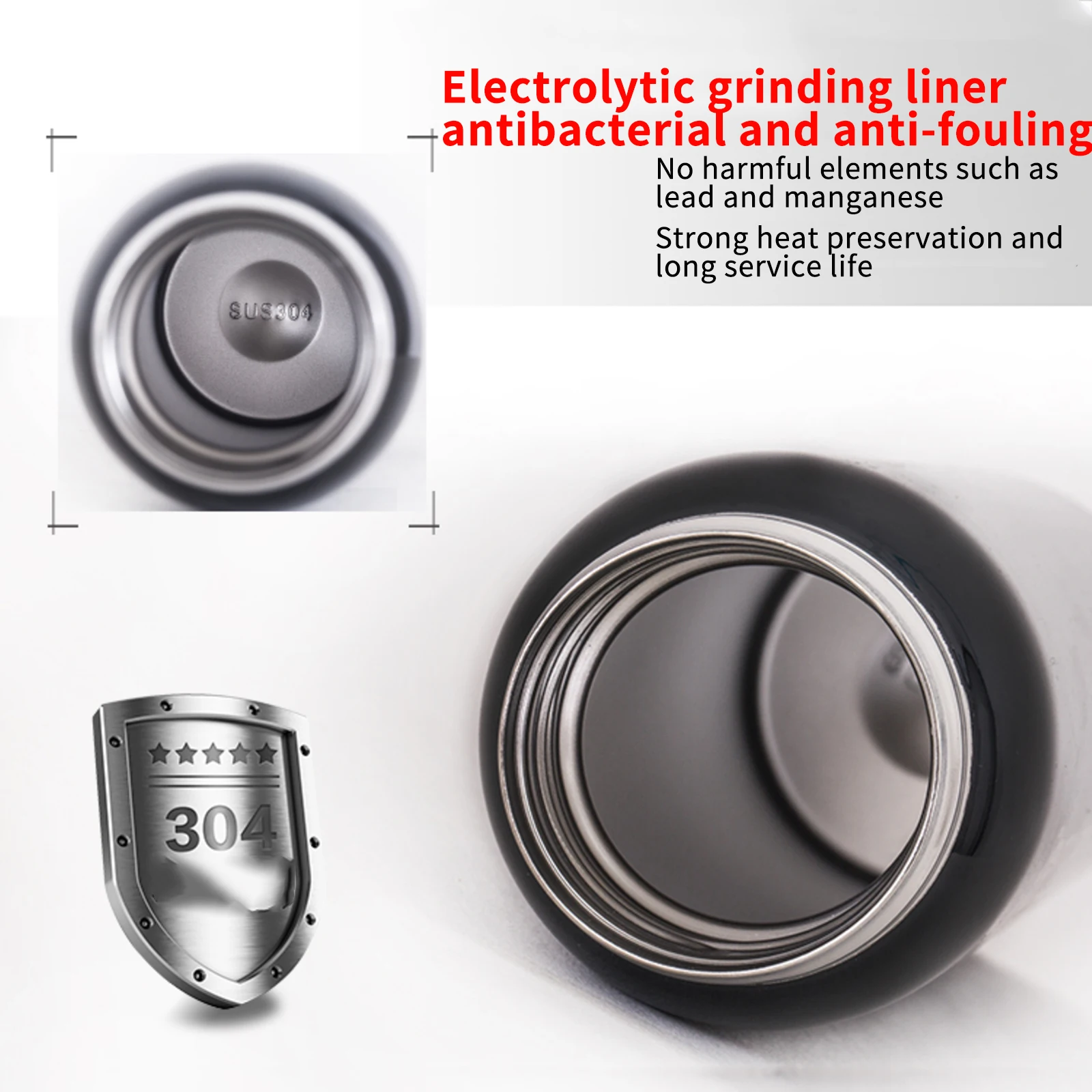 

500ML Bicycle Water Bottle Outdoor Sports Jogging Mountain Cycling Warm Bicycle Water Bottle Thermos Stainless Steel Cup