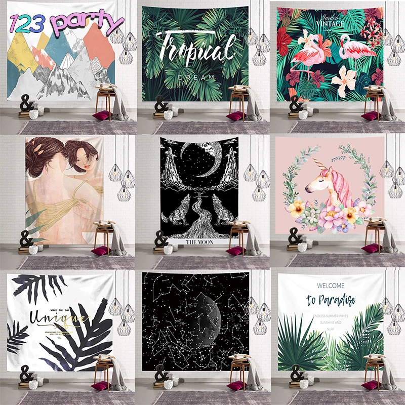 Декорации с Фламинго в виде единорога для фотосъемки днем рождения Вечерние