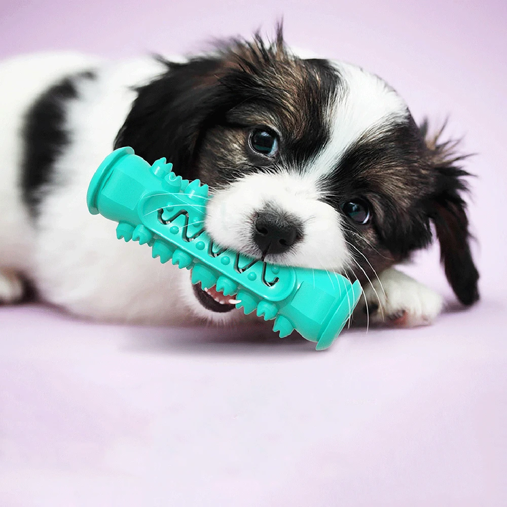 

Dog Chew Toys for Aggressive Chewers Teeth Cleaning Toy for Puppy Medium Dog TPR Durable Interactive Dog Toys