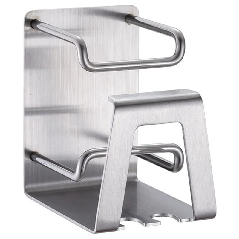 

Creative Stainless Steel Toothbrush Holder Wall Suction Bathroom Accessories Set Mug Toothbrush Toothpaste Holder