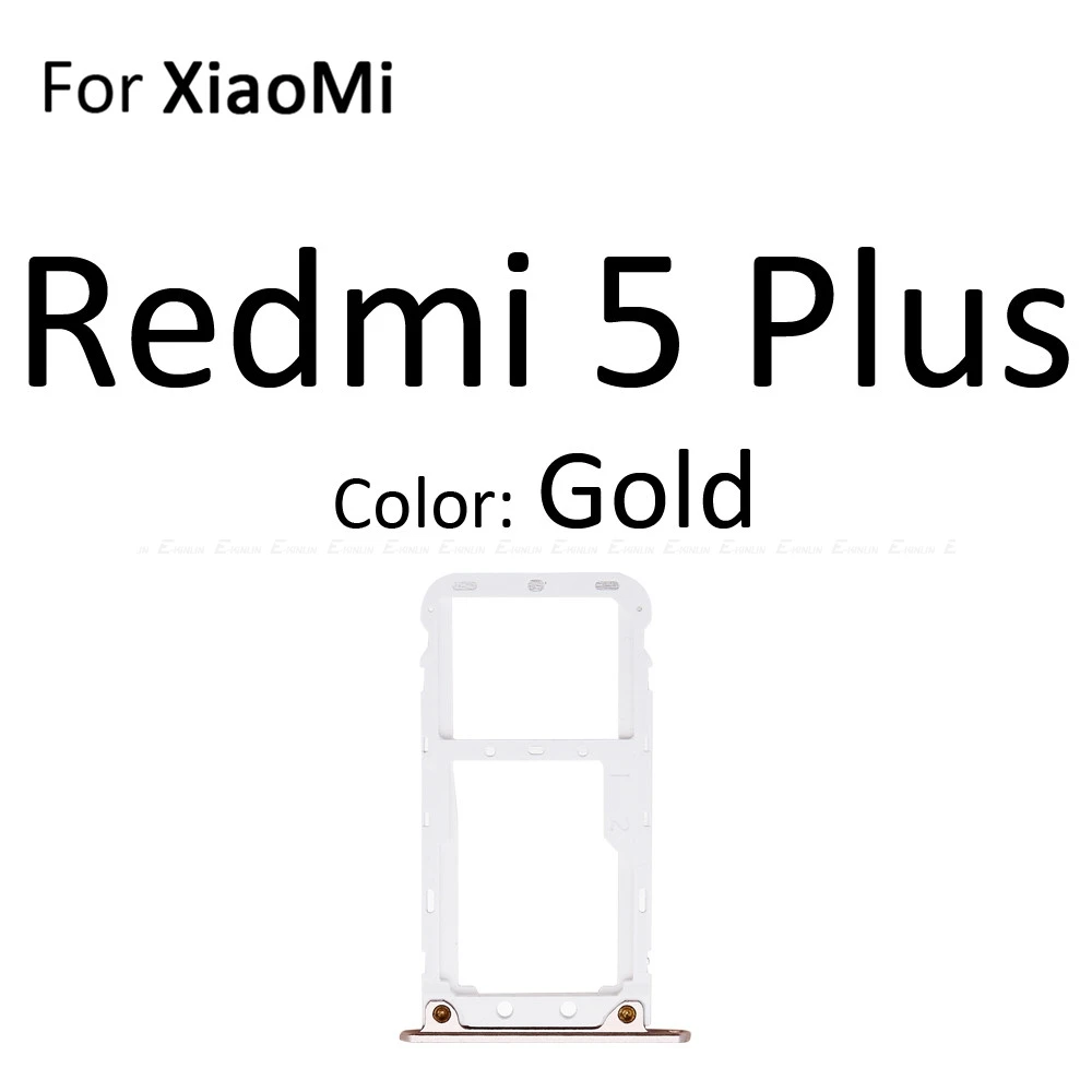 Sim Card Socket Slot Tray Reader Holder Connector Micro SD Adapter Container For XiaoMi Redmi 5 Plus Note 5 Pro Parts images - 6