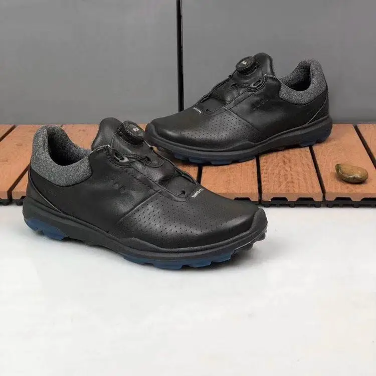 

New Men's Golf Shoes Leather Golf Sneakers Men's Brand Grass Non-slip Golf Shoes Men's Sneakers 2021