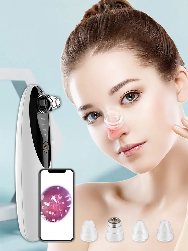 

Visible Blackhead Remover Face Deep Nose Cleaner Pore Acne Pimple Removal Vacuum Black head Remover Facial Beauty Skin Tool