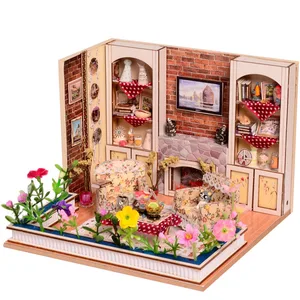 Кукольный домик сделай сам, деревянная модель здания ручной работы, производитель мебели, эта вилла, подарки мальчикам и девочкам на День святого Валентина