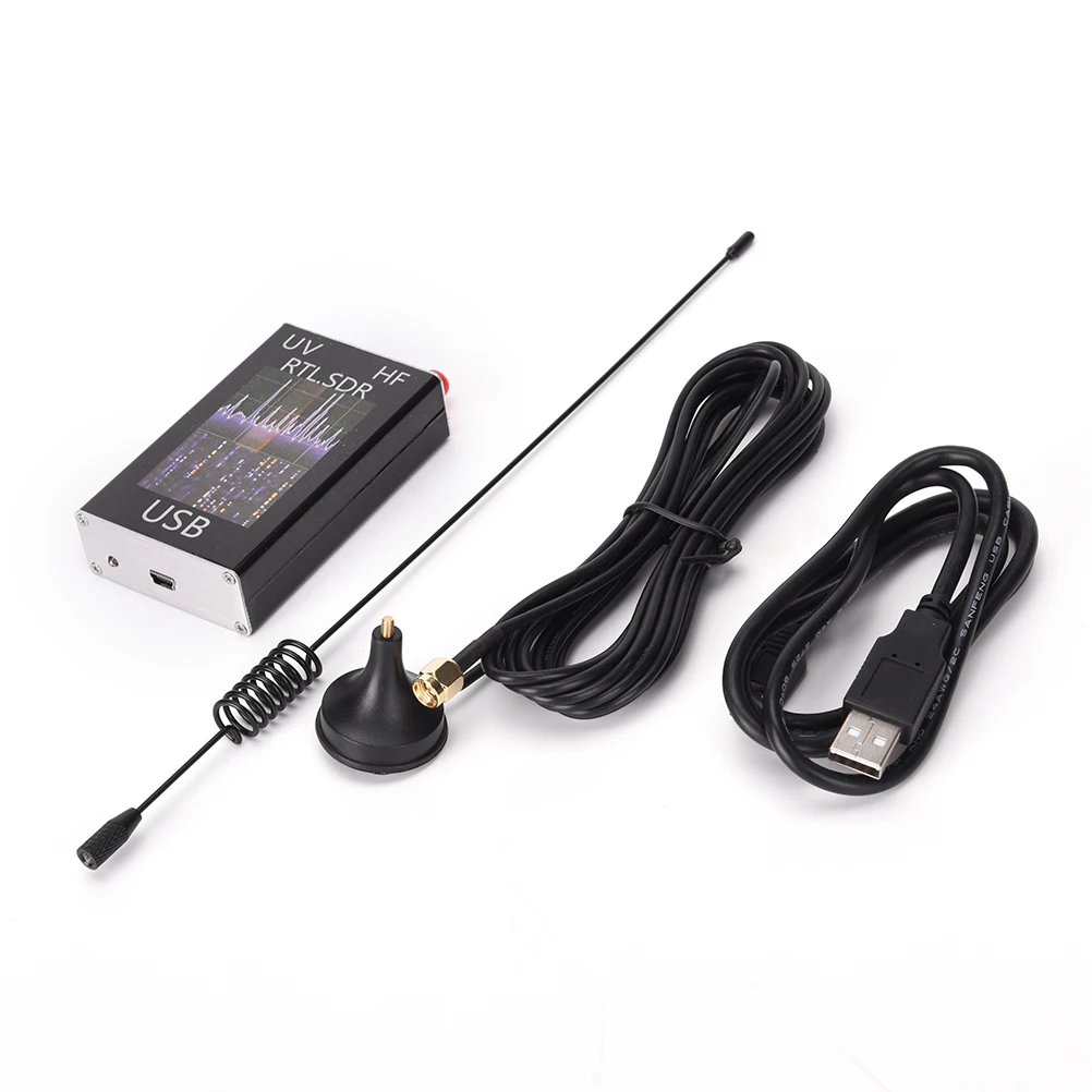 Ham Radio Receiver 100KHz-1.7GHz Full Band UV HF RTL-SDR USB Tuner R820T+8232 Software Hot | Электроника