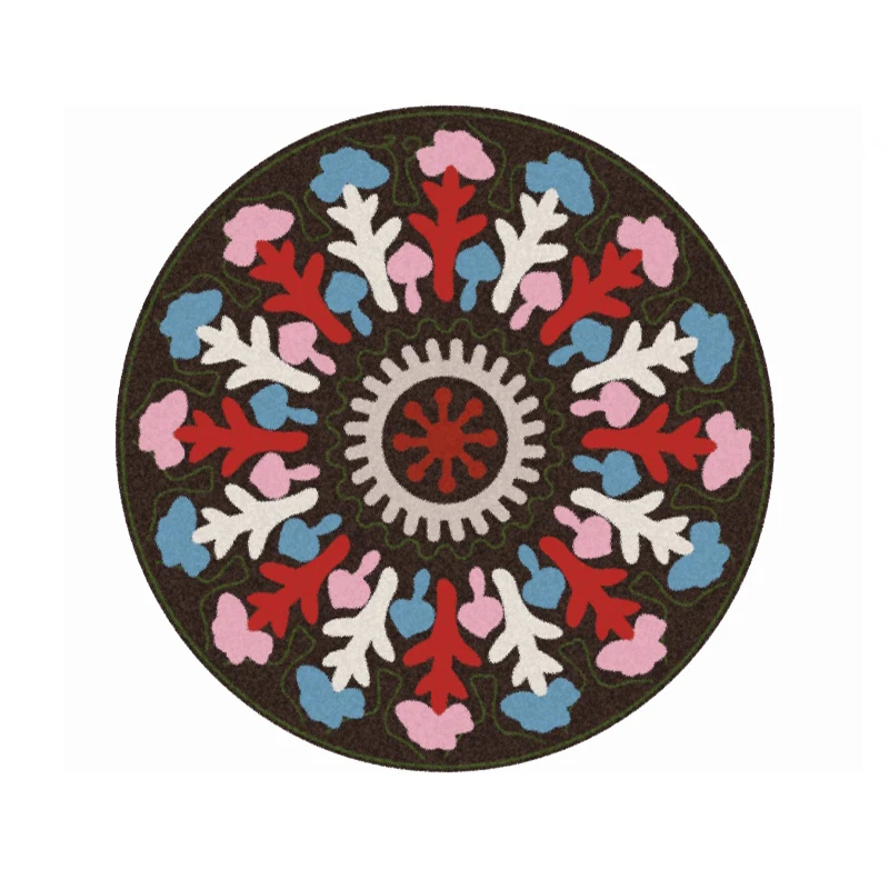 Скандинавский Национальный круглый ковер богемная спальня гостиная стол диван