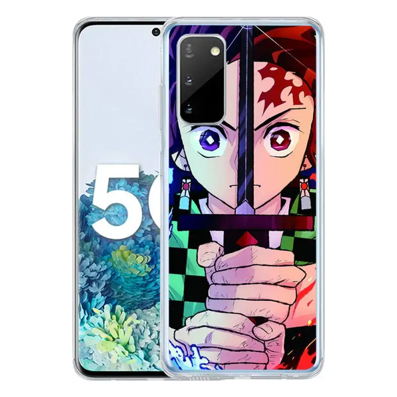 

Demon Slayer Phone Case For Samsung S10 S10lite 2019 S9 S9plus S8 S7 transparent cases