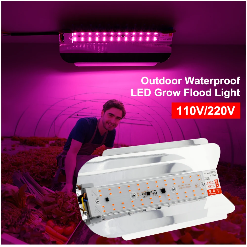 COB светодиодный Grow светильник 100W полный спектр завод Гроу тенты для ing Phytolamp