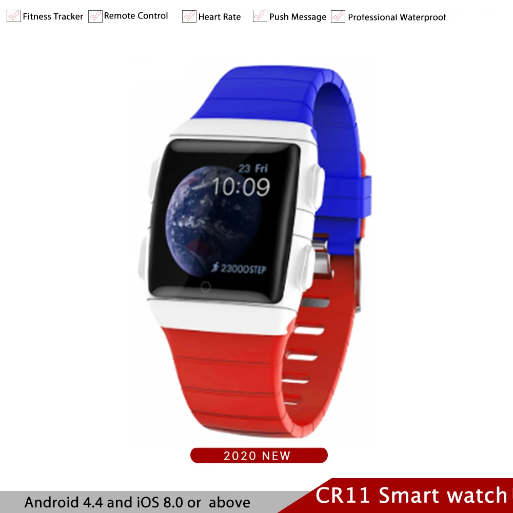 CR11 Смарт-часы для детей водонепроницаемые IP68 фитнес-трекер модные спортивные