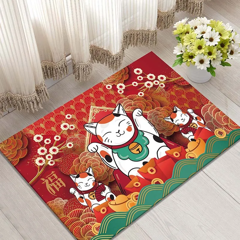 

New fashion wealth cat carpet floor mat living room bedroom foyer carpet