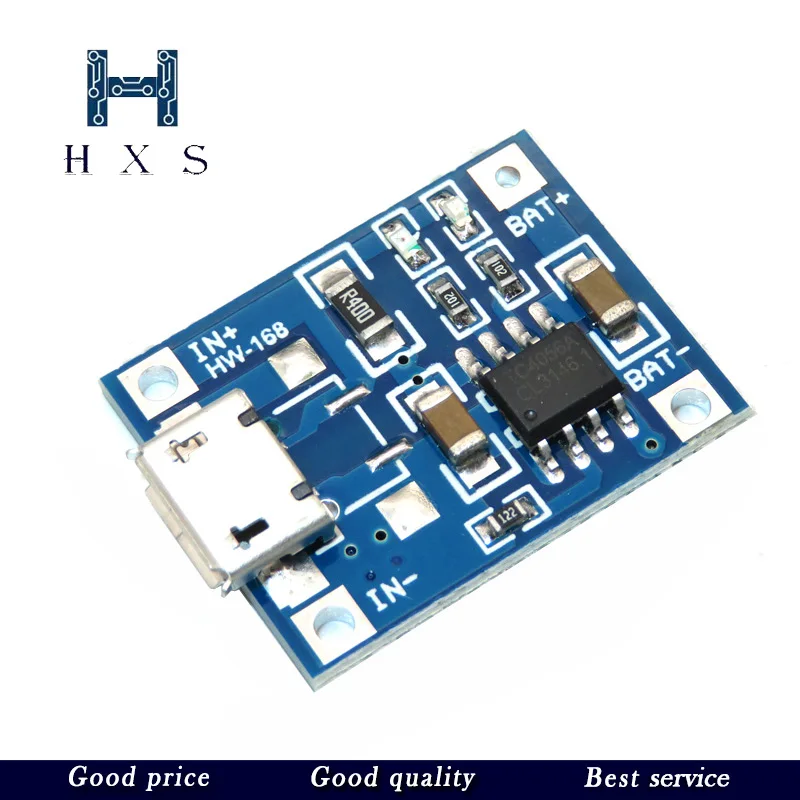 10 шт. зарядная плата 5 в 1 а с Micro USB 18650 для литиевой батареи модуль зарядного