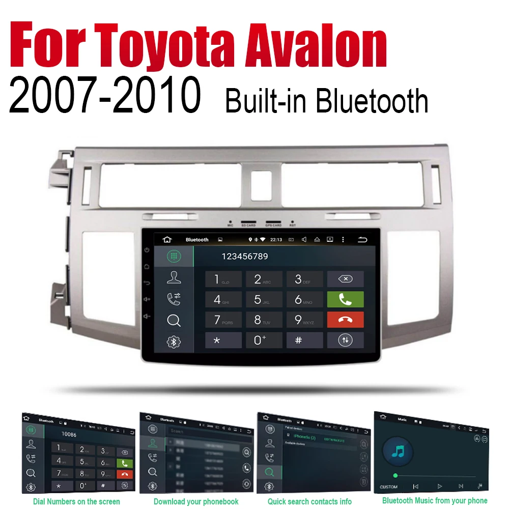 Автомобильный GPS-навигатор ZaiXi Android для Toyota Avalon 2007 ~ 2010 проигрыватель с навигацией