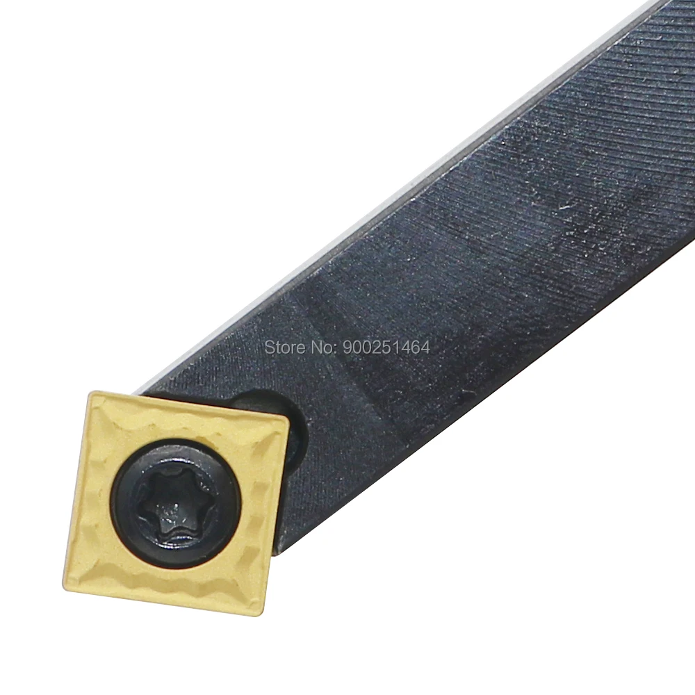 Herramienta de torno de CNC, soporte SSDCN1010H09(10mm) derecho, con tres SCMT09T304 (31,51), cuchillas de carburo cuadrado, herramienta de torneado de chaflán de 45 grados